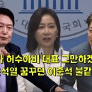 허은아가 허수아비 대표 그만하겠다 하자 리틀 윤석열 꿈꾸던 이준석 불같이 격노 이미지