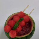 홈카페-인스타에 담고 싶은 음료 만들기 | 애플수박주스 만들기 홈카페 땡모반 레시피