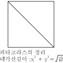 피타고라서 정리, 대각선길이구하기 이미지