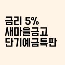 한마음새마을금고(운남지점) | 6개월정기예금 대면가입 5%, 비대면가입 4.8% 광주 광산구 한남동 한마음새마을금고 특판 (금리인하요구권)