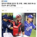 KBO, 2023 FA 승인선수 공시 이미지