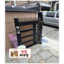 솜씨하우징인테리어 | 광양 대문 현관문 천일대문 화이트 주택에 어울리는 블랙 브라운 맞춤 시공