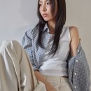 런던세탁 | 여자봄코디 후기 | 런던다다 체크 셔츠 &amp; 와이드 슬랙스, 원단이 탄탄한 기본템