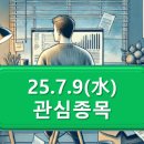 제이앤더블류컴퍼니청담이상 | 25.7.9(水) 관심종목