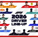 [F1] 2026 시즌 팀별 드라이버 라인업 이미지
