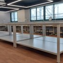 서울디자인고등학교 | 서울디자인고등학교 재단실 철제프레임 재단다이 실습...선반형 수납형 전문 맞춤제작 설치 사례 후기