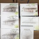 아크반 | [헤리티지아트]심화반 5회차_초가집/ 기초반 4회차_조선백자 색연필화