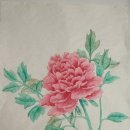 모란도 그리기(현대민화) 이미지