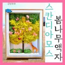 (주)자연과식물원예연구소 | 스칸디아모스 봄나무 액자:자연이 전하는 힐링! 어르신공예 출강수업 원예키트제작
