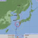 태풍 산바 북상 (일본기상청과 한국기상청의 차이) 이미지