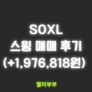 SOXL 스윙매매 후기 및 투자 방법(+1,976,818원)