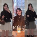 [MINE] 봄, 여름 트위드자켓 추천 마인 프린지 칼라리스 트위드자켓