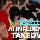 AI 레스킨으로 제작된 동영상 ( How AI 'reskins' are stealing human content | BBC News 이미지