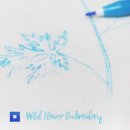 야생화 자수 이미지