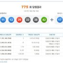 775회 로또 당첨 내역. 서민탈출자 5명 이미지
