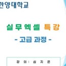 (특강)엑셀 실무(고급) 이미지
