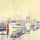 도전 수채화 이미지