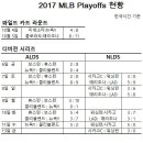 MLB 플래이오프 현황 및 챔피언십(CS) 일정 이미지