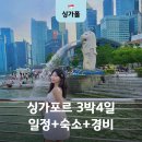 미래카타운 | 싱가포르 3박4일 여행 일정 코스 경비 가성비 숙소 추천