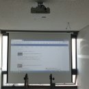 윤씨네차고 | 수원 사무실 FHD 화질 v114hd 뷰소닉 빔프로젝터 사무용 스크린 설치
