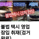 서울 개인택시 조합 박광용 이사장 불법 택시 단속 이미지