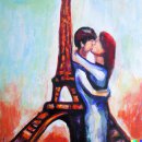 [Dall-e] 에펠탑의 로맨스이야기 이미지