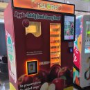 과일자판기 | 싱가포르 애플주스 자판기 iSLURP ｜사과 5개 착즙 생과일 주스 (가격, 맛 솔직 후기) 오일파스텔로...