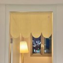 옐로우도어 | 아기방꾸미기｜두잉썸 도어커튼 스트라이프 옐로우 후기