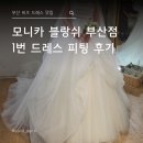 1번투어 | [드레스 12] 모니카 블랑쉬 1번 실크 드레스 피팅 후기 부산 드레스샵 드레스 투어