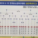 2019 U-12 전국 유소년 야구대회 대진표입니다. 이미지