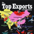지도: 아시아 국가의 주요 수출품 이미지