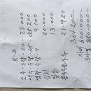 울주 영축산 정산 내역(8/3) 이미지