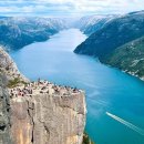 Pulpit Rock. Norway. 이미지