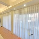 울산 남구 무거동 떡케이크 매장::쉬폰커튼 시공후기/울산 상가커튼&amp;블라인드 전문업체 바오