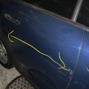 BMW 미니 쿠페 좌우 뒤도어 긴 일자덴트복원 길이 78cm 서울덴트복원 Paintless Dent Repair 이미지