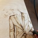 인두화 우드버닝 이미지