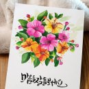 [야간] 캘리그라피 이미지