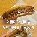 와플대학안산성포캠퍼스 | 와플대학두바이초코와플 스노우 가격 칼로리 지점 카페인중독 비교 배달 후기