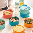 봄나들이 도시락 만들기 | 타파웨어 원형 클릭 렌지 도시락 사용 후기｜봄 나들이 전자레인지 도시락 실사용 정보