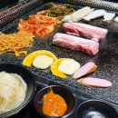 제주오겹살왕돌판구이 | 청라고기집 제주오겹살 왕돌판구이한판