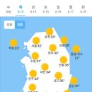 오늘의 날씨🌞☔️☃️, 2024년 6월 13일 목요일 이미지