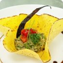 Parmesan Tulips with Eggplant Caviar 이미지