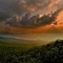 지리산노을 이미지