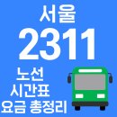 버스정류소_신내데시앙포레아파트220동앞 | 서울 2311번 버스 노선 시간표, 요금 총정리
