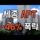 세종 아파트 시세 반토막 났습니다. -46% 폭락 확인하세요! 세종시 12월 가격 하락 순위 TOP10 이미지