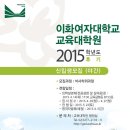 이화여자 대학교 교육대학원 2015년 후기 입학설명회 및 모집요강 이미지