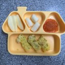 고기1통 | 돌 아기 식단 기록 l 애호박브레드, 김밥말이, 닭고기야채밥 후기