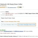스타벅스 비아커피 Decaf Italian Roast $23.06 (50개) 이미지