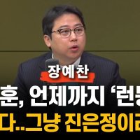 장예찬 "한동훈 봐줬다, 그냥 진은정이라 해라…외부면 범죄"