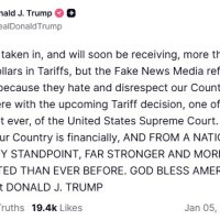 트럼프, 대법 판결 앞두고 "관세로 870조원 징수…국가안보 더 강력해져"